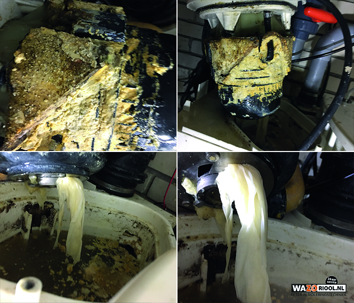 verstopte sanibroyeur